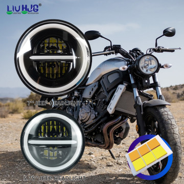 7 Inch Round Led Headlight For Motorcycle Jeep