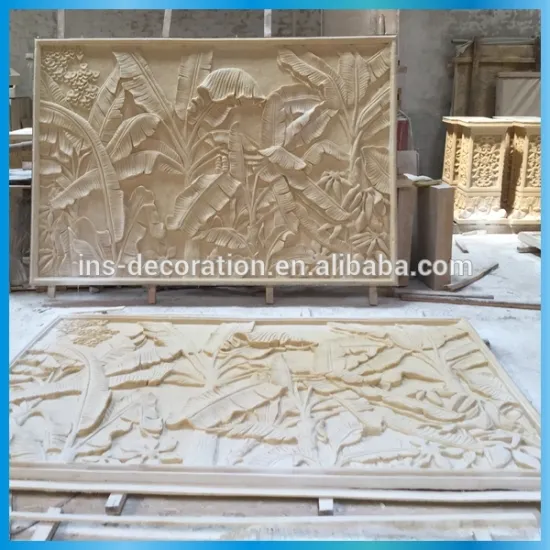Durable sandstone wall decoration