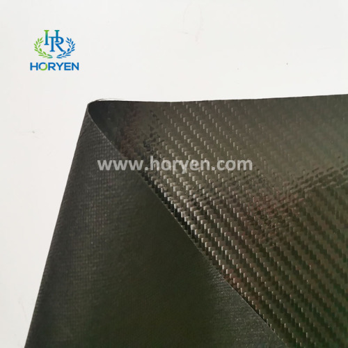 Beautiful leather carbon fabric for bags and suitcases