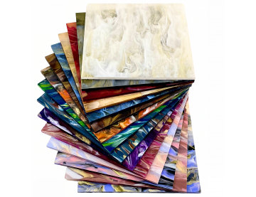 HS 3D Texture Fabric Decorative Solid Marble Acrylic Sheets by Wallis: High-Quality Plastic Sheets for Stylish Interiors