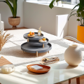 Nordisches Design minimalistischer Multi-Tier-Betonfruchtschale