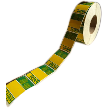 लेपित कागज़ चिपकने वाले लेबल