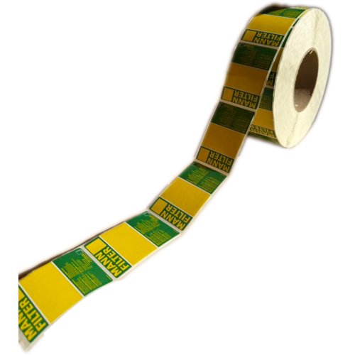 लेपित कागज़ चिपकने वाले लेबल