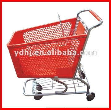 Large Capacity 100% Virgin Plastic Shopping Trolley YD-J086