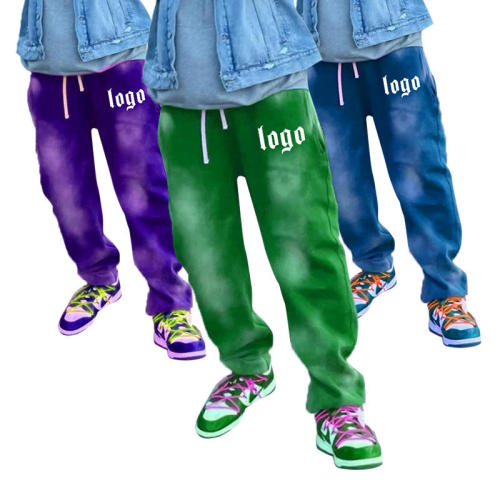 Индивидуальный логотип зеленые высококачественные мужские брюки