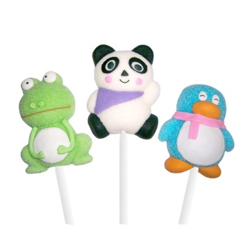 Best selling Hand decorated fruity marshmallow lollipop candy