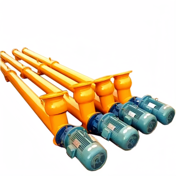 Custom Sized Horizontal Inlet and Outlet Tube Screw Conveyors for Bulk Material Handling