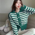 Women Vintage Cropped Cardigan Hollowed-Out