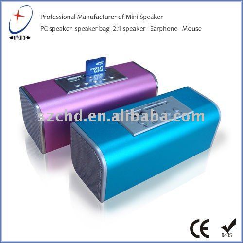 Mini Speaker with USB SD card reader and FM radio