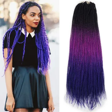 Hot sell afro kinky bulk senegalese hair extensions for braids and crochets senegalese twist briads