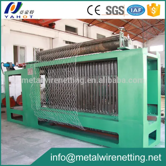 Galvanized And PVC Hexagonal Gabion Mesh Making Machine