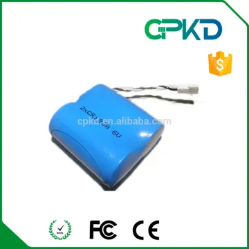 3v Lithium battery CR123A battery pack 6V 2*CR123A 1500mah