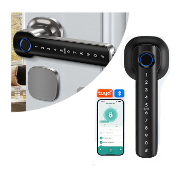 Kunci Pintu Kayu Biometrik Digital Pangsapuri