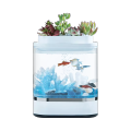 Geometría Xiaomi Mini Lazy Fish Tank Aquariums Auto-Limpieza