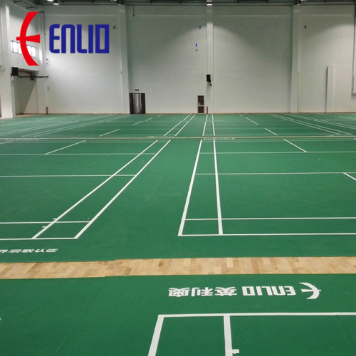 High End BWF zatwierdzony w pomieszczeniach PVC Badminton Sport Floor na poziom zdarzeń