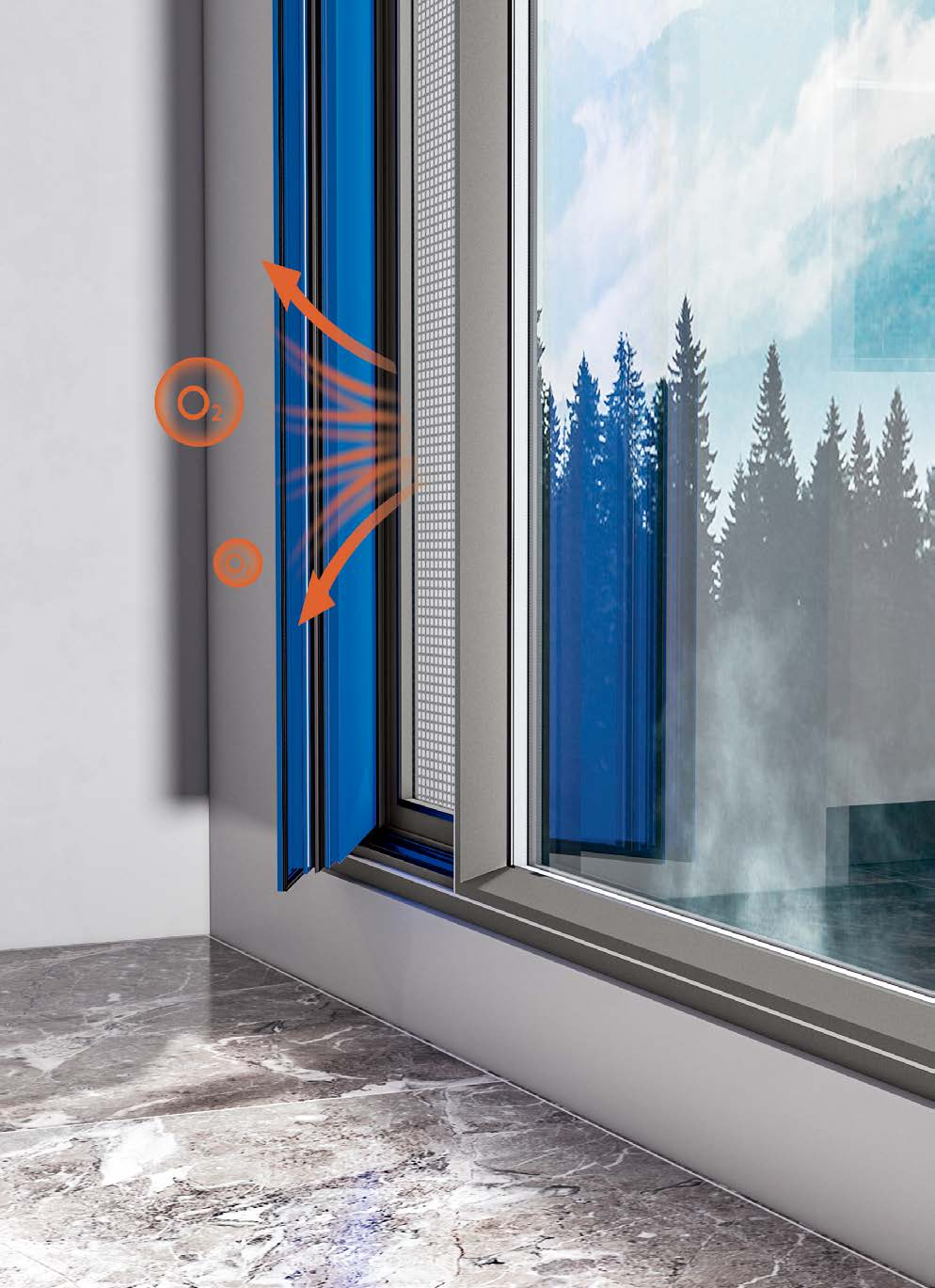 Double inward-opening micro-ventilation Windows (3)