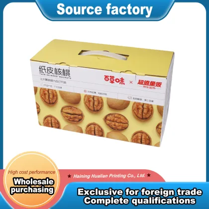 E-Flute Corrugated Food Box with Handle