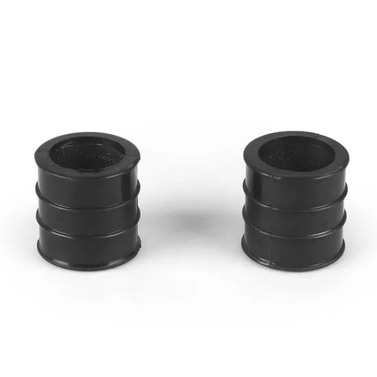 2pcs Exhaust Muffler High Temp Pipe Clamps, Rubber Connectors & Mounts for Yamaha Banshee 350 (YFZ350) 1987-2006