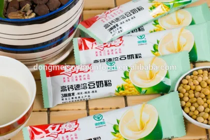 High calcium instant soyabean milk small bag soy bean milk powder