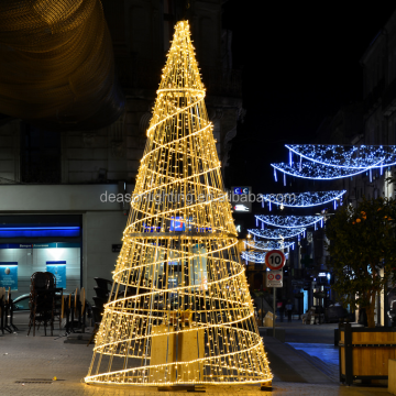 Artificial Christmas Trees with Built-in Lights