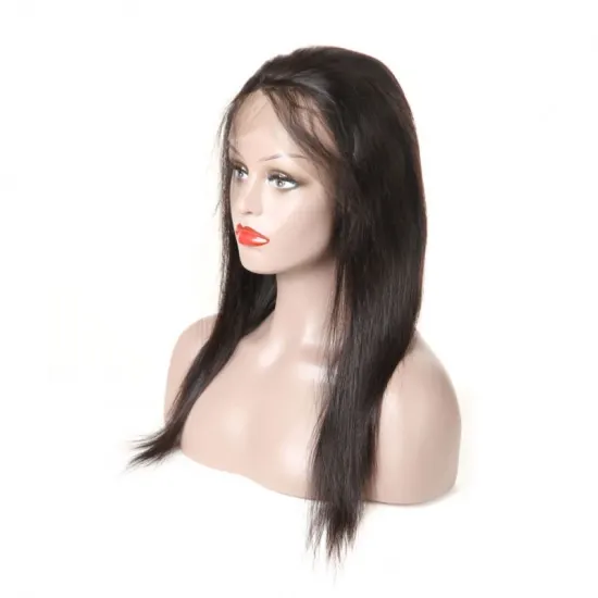 10A Raw Pre Plucked Brazilian Virgin Cuticle Aligned Hair Lace Front Wig With Baby Hair Brazilian 100% Human Hair Full Lace Wig