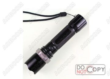 Rechargeable Led Flashlight With Zoom Function Ab8626 For Outdoor Fashlight, 240 Lumens  Led Flashlight
