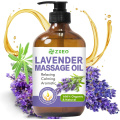 Óleo de massagem de lavanda para relaxamento Oil de massagem corporal para massagem terapêutica com óleo essencial de lavanda