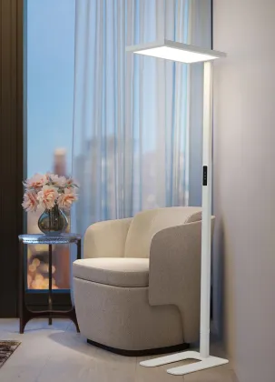 Minimalist Smart Standing LED Floor Lamp for Children's Room Eye Protection