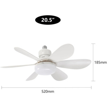 Circular Energy-Saving LED Ceiling Fan Light - Modern Minimalist Design E27 Screw