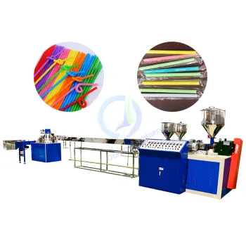 OCEAN Used Mini Pla Biodegradable Plastic Extruder: Flexible Drink Straw Making Machine
