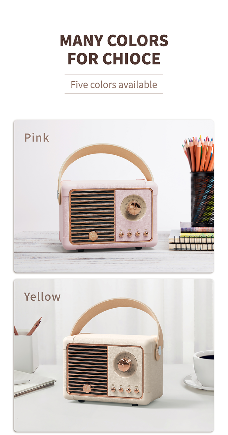 Hm11 Plus Bluetooth Retro Speaker 21 Png