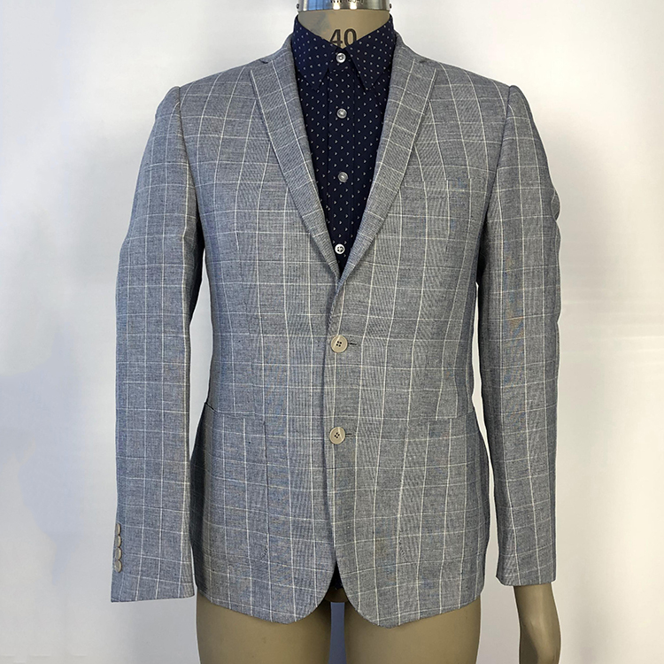 fashionable business casual grid suit