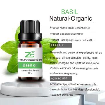 Best Quality Steam Distillation Natural Organic Basil Oil