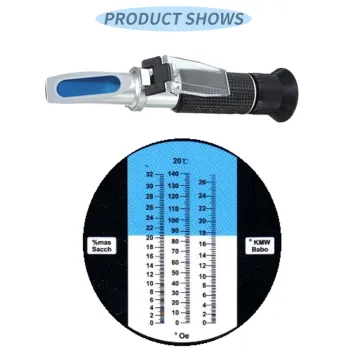Handheld 32% Brix Refractometer with ATC for Brandy and Beer