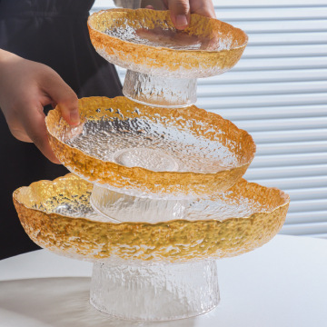 European Crystal Fruit Tray - Elegant Glass for Tea Table Decorations