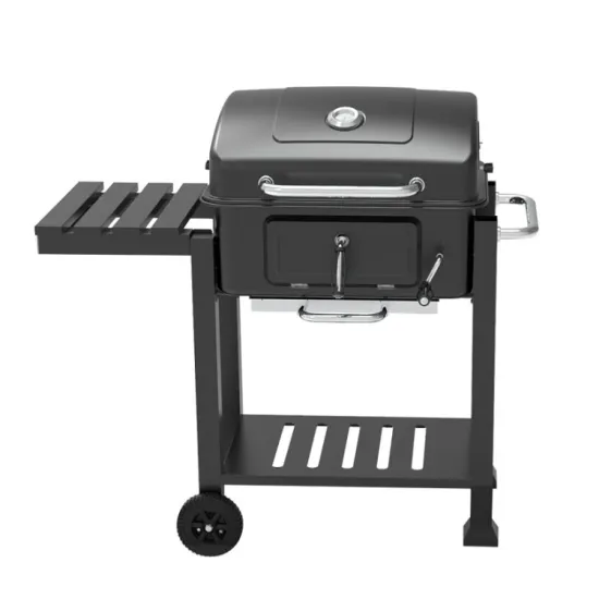 Adjustable Cooking Height Cast Iron Party Barbecue Barbeque Grills Large Outdoor Charcoal Bbq Grill With Trolley