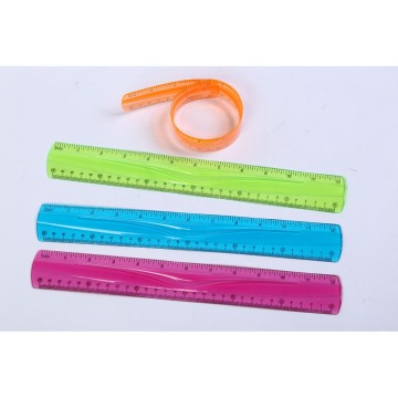 Custom school stationery office 30cm soft flexible ruler