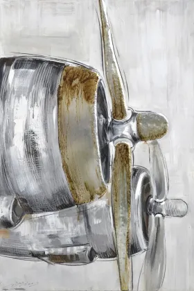 Airplane Engine Aviation Metal Art