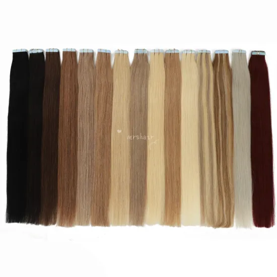 Best Quality Real Raw Indian Hair In Natural Color Remy Hair Supply Invisible Virign injected Tape In Human Hair Extensions