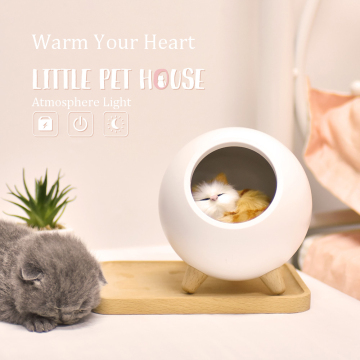 Wholesale Cute Pet House LED Light with Speaker - 3D Night Lamp for Kids