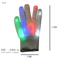 Luvas de fantasia de festa com iluminação LED RGB