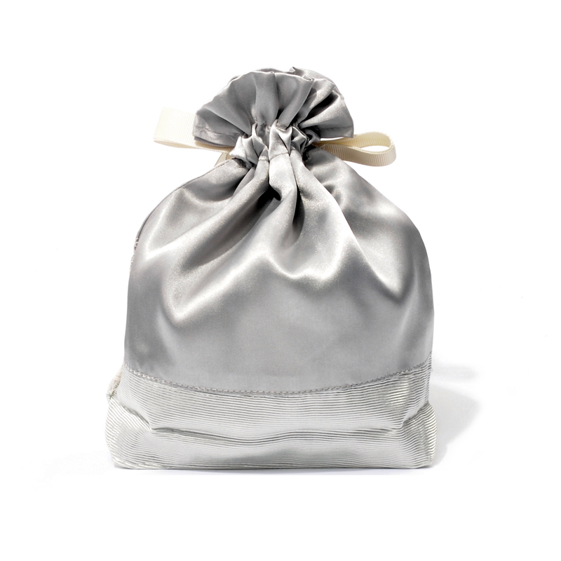 Satin Bag With Gray