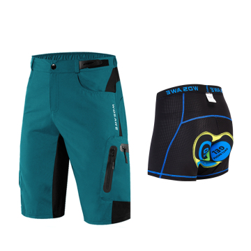 WOSAWE Men's Loose Fit MTB Cycling Shorts for Summer Outdoor Activities