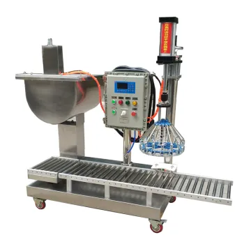 5-30L Semi-Automatic Iron Orchid Bucket Filling and Capping Machine for Water-Based Paint
