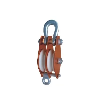 Aluminum alloy MC nylon wheel lifting pulley