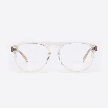 Classic Aviator Acetate Unisex Blue Light Eyeglasses