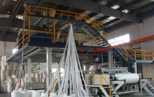 S PP membuat fabrik nonwoven kain spunbond