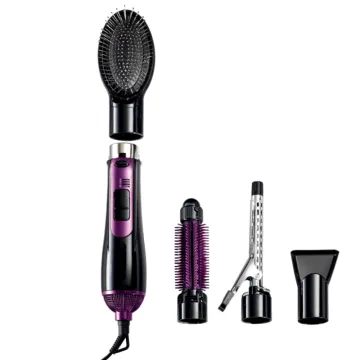 Detachable Hair Dryer Styler: One-Step Dry, Straighten, Curl, and Comb with Hot Air Brush