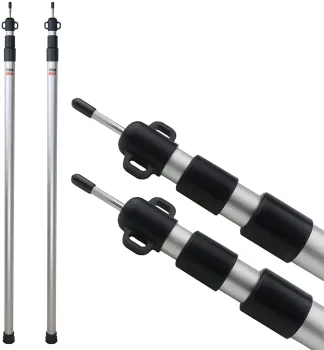 Adjustable Aluminum Telescopic Poles for Camping Tents and Tarps
