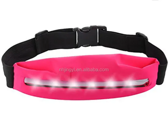 Rechargeable Waterproof Running Belt: Enhanced Safety with 6 LED Warning Lights, Flashlights & Torches